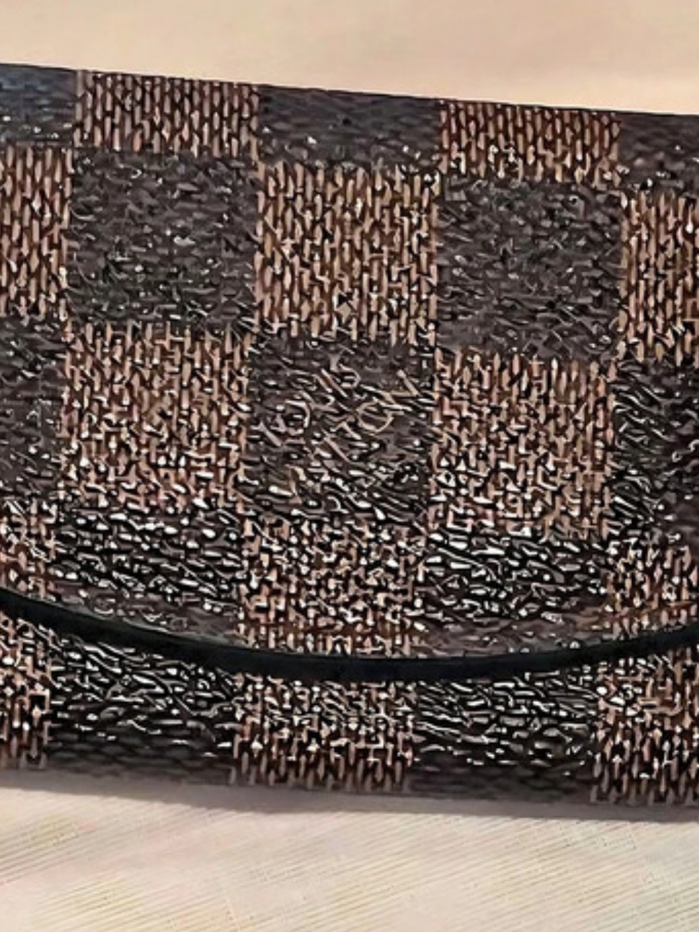 Louis Vuitton Damier Ebene Cufflinks Case